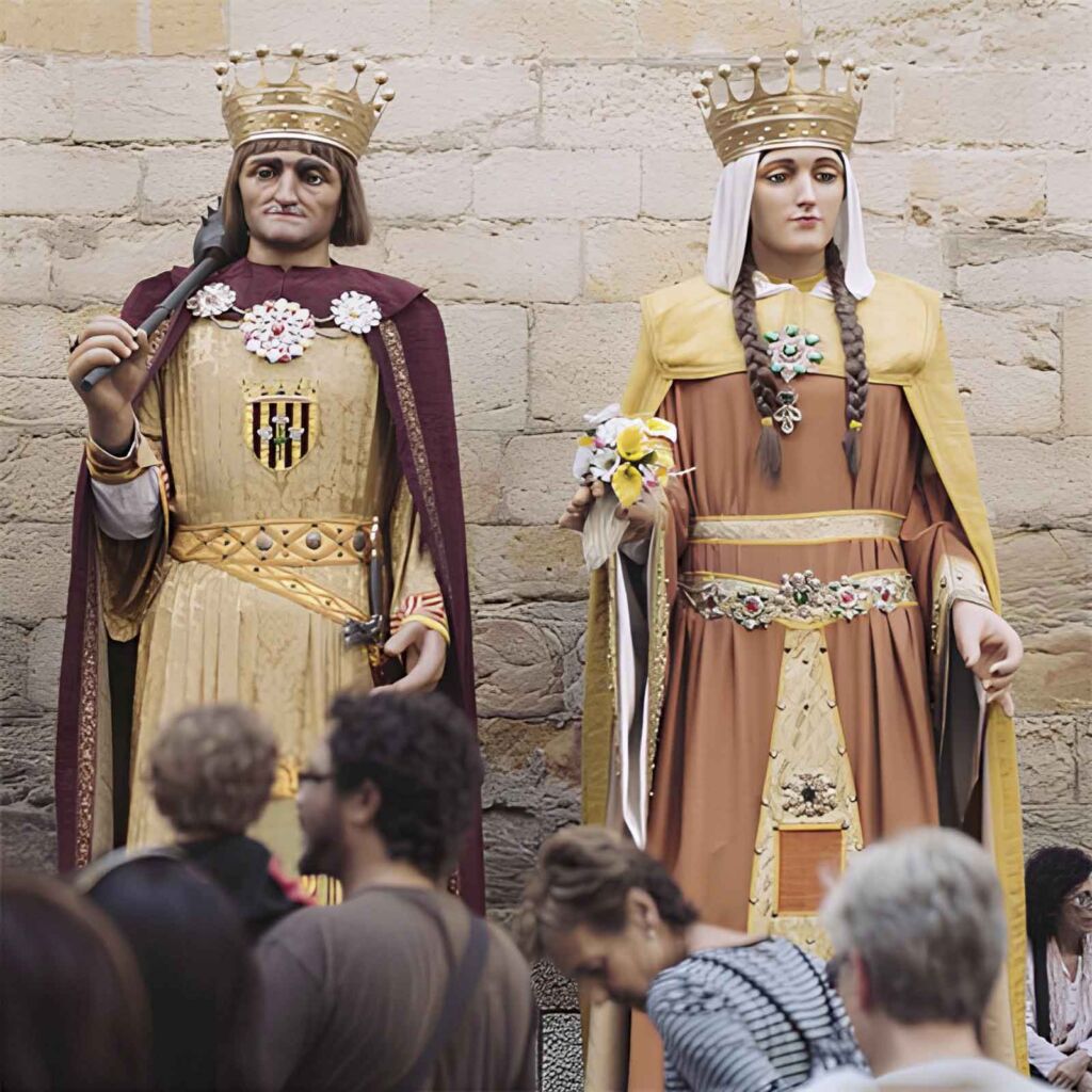 Gegants Reis Jaume I i Elionor